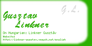 gusztav linkner business card